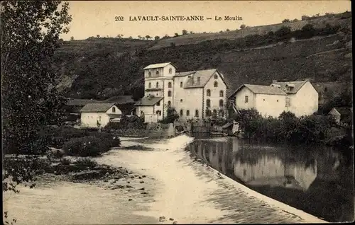 Ak Lavault Sainte Anne Allier, Le Moulin