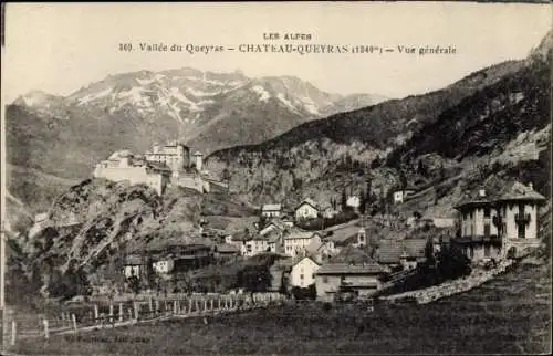 Ak Chateau Queyras Hautes-Alpes, Vallée du Queyras, Vue générale