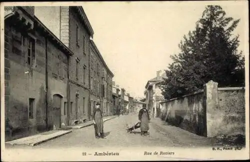 Ak Ambérieu Ain, Rue de Roziers