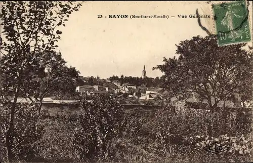 Ak Bayon Lothringen Meurthe et Moselle, Vue générale