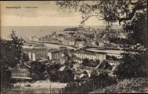 Ak Ventimiglia Liguria, Panorama