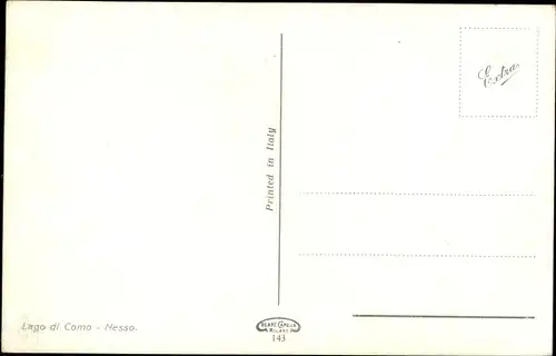 Ak Nesso Lago di Como Lombardia, Teilansicht der Stadt