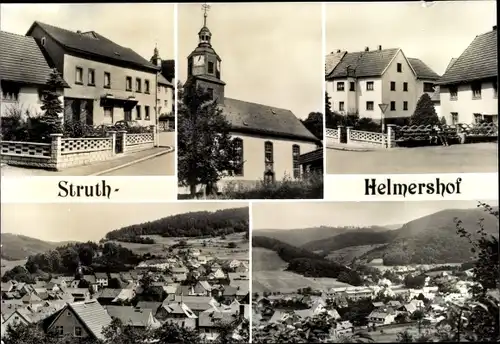 Ak Struth Helmersdorf Floh Seligenthal in Thüringen, Teilansichten, Kirche