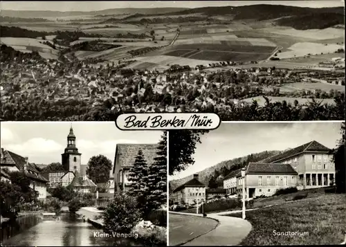 Ak Bad Berka in Thüringen, Kleinvenedig, Sanatorium, Totalansicht