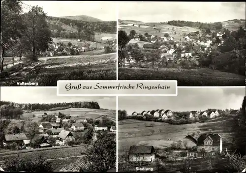 Ak Ringenhain Steinigtwolmsdorf Sachsen, Valtenberg, Siedlung, Teilansichten