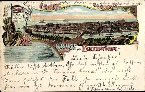 Litho Eckernförde in Schleswig Holstein,