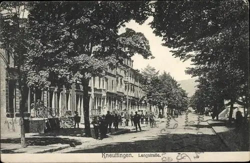 Ak Kneuttingen Knutange Lothringen Moselle, Langstraße