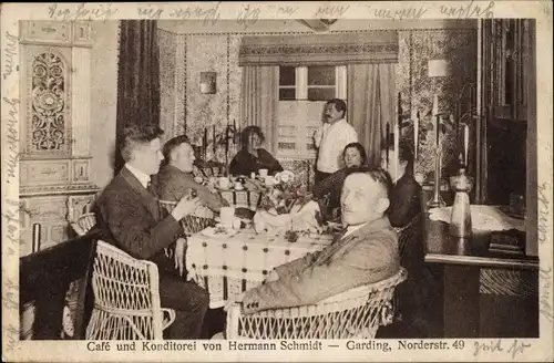 Ak Garding in Schleswig Holstein, Café und Konditorei, Norderstraße 49