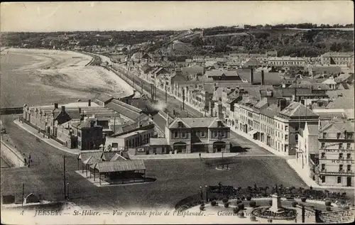 Ak Saint Helier Jersey Kanalinseln, General view from the Esplanade