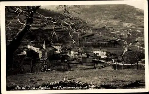 Ak Saint Prix Ardèche, Gesamtansicht