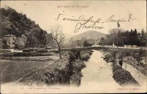 Ak Saint Péray Ardèche, Le Pont Vieux