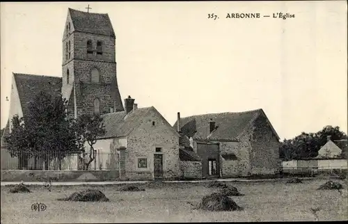 Ak Arbonne Seine et Marne, L'Eglise