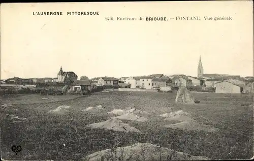 Ak Brioude Haute Loire, Vue générale