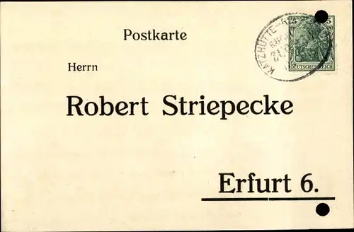 Ak Erfurt in Thüringen, Robert Striepecke