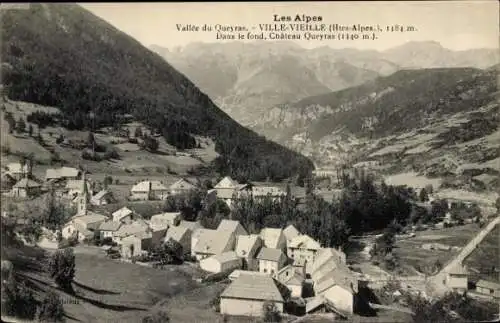 Ak Ville vieille Hautes-Alpes, Vallée du Queyras, Chateau