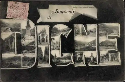 Buchstaben Ak Digne les Bains Alpes de Haute Provence, eglise, monument, Vue générale, Boulevard