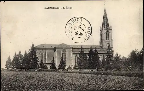 Ak Saizerais Lothringen Meurthe et Moselle, L'Eglise