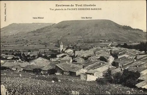 Ak Pagney-derrière-Barine Lothringen Meurthe et Moselle, Vue générale, Saint Michel, Cote Barrine