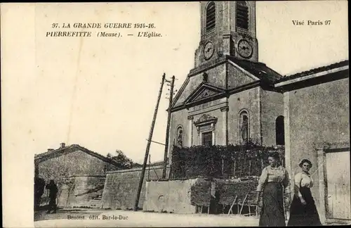 Ak Pierrefitte Lothringen Meuse, Eglise