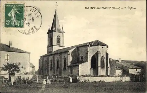 Ak Saint Agnant Lothringen Meuse, Eglise