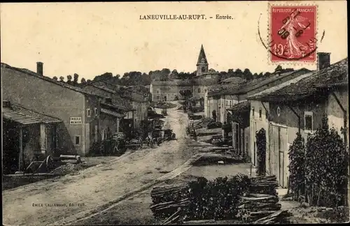Ak Laneuville au Rupt Lothringen Meuse, Entree, eglise