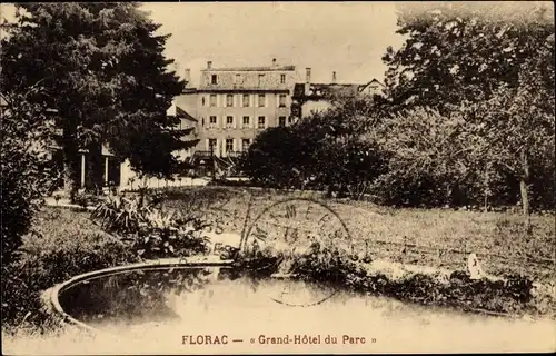 Ak Florac Lozère, Grand Hotel du Parc