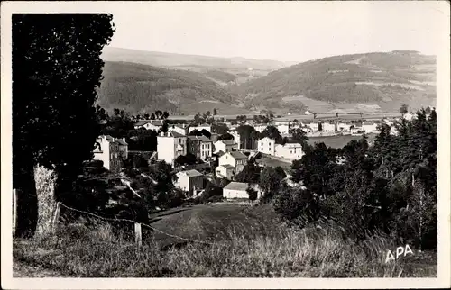 Ak Langogne Lozère, vue prise de la Route de Mende