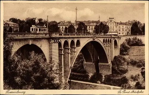 Ak Luxemburg, Le Pont Adolphe