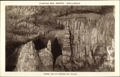 Ak Mallorca Balearische Inseln, Cuevas del Drach, Dosel de la Virgen del Pilar