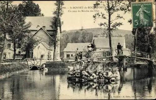 Ak Saint Bonnet de Rochefort Allier, Un coin du Moulin des Oies