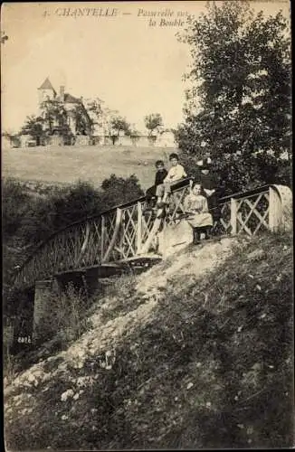 Ak Chantelle Allier, Passerelle sur la Bouble