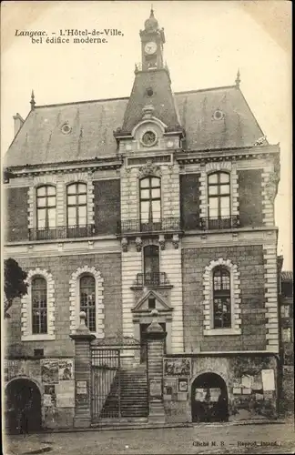 Ak Langeac Haute Loire, L'Hôtel de Ville