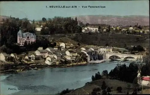 Ak Neuville sur Ain, Vue Panoramique