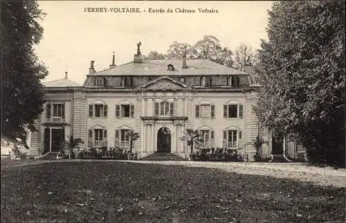 Ak Ferney Voltaire Ain, Entree du Chateau Voltaire