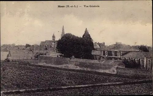 Ak Mazé Maine et Loire, Vue générale