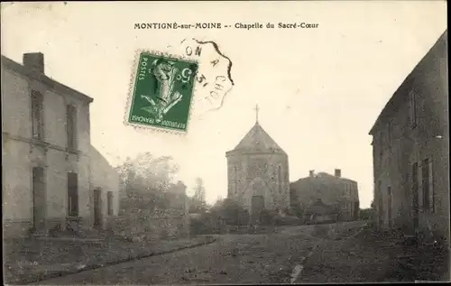 Ak Montigné sur Moine Maine et Loire, Chapelle du Sacré Coeur