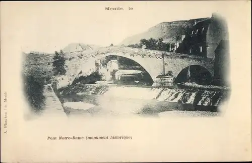 Ak Mende Lozère, Pont Notre Dame