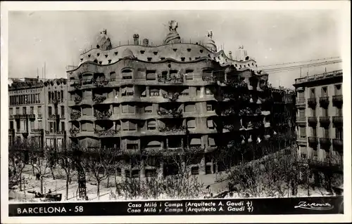 Ak Barcelona Katalonien, Casa Milá i Camps