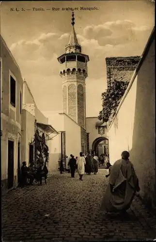 Ak Tunis Tunesien, Rue arabe et Mosquée