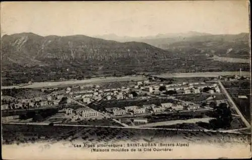 Ak Saint Auban Alpes de Haute Provence, Maisons moulees de la Cite Ouvriere