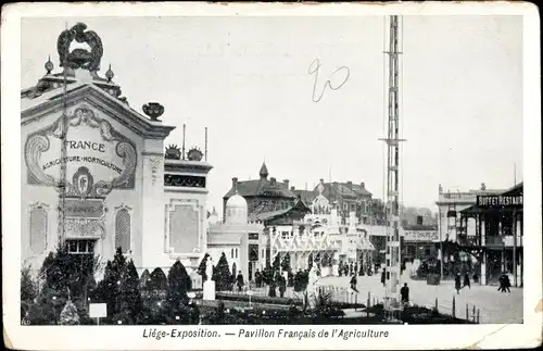 Ak Liège Lüttich Wallonien, Weltausstellung 1905, Pavillon Francais de l'Agriculture