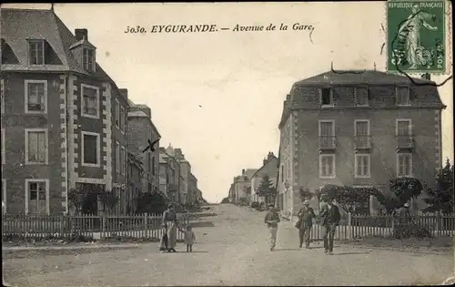 Ak Eygurande Corrèze, Avenue de la Gare