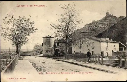 Ak Valence environs Drôme, Fermes de la Beylesse et Ruines de Crussol