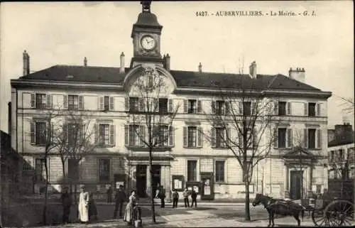 Ak Aubervilliers Seine Saint Denis, Rathaus