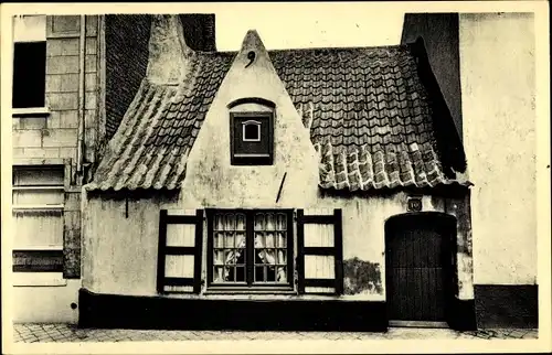 Ak Blankenberge Westflandern, Une des plus anciennes maisons de pêcheur