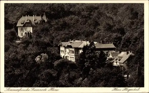 Ak Gernrode Quedlinburg im Harz, Sommerfrische, Blick zum Haus Hagental