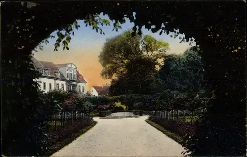 Ak Eisenberg in Sachsen Anhalt, Partie im Schlosspark, Durchblick