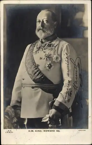 Ak König Eduard VII. von England, King Edward VII.
