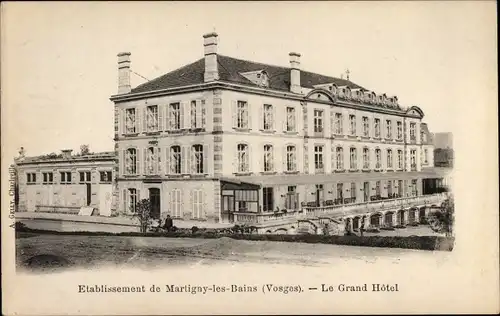 Ak Martigny les Bains Vosges, Le Grand Hôtel