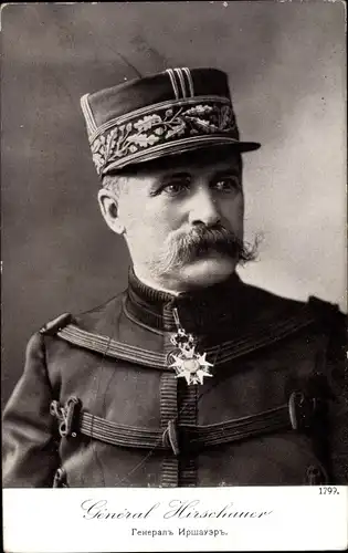 Ak General Hirschauer, Portrait in Uniform, Orden